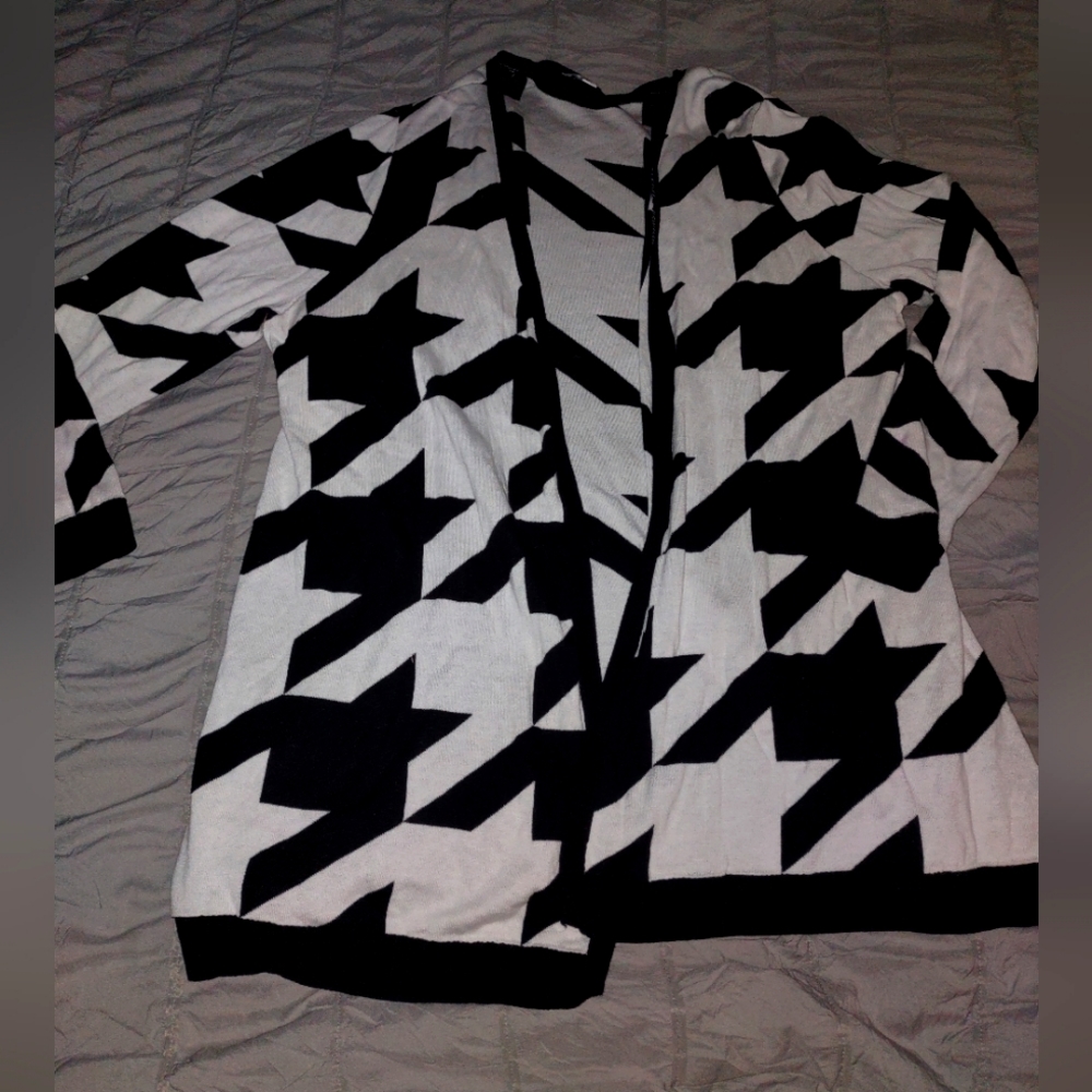 Women's Plus Size 2X Gingham Kimono/ Cardigan By: Susan Graver